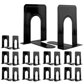 Jekkis20190328001 Jekkis 20pcs Metal Bookends For Shelves 6.6 Inch X 5.7 5 Black Heavy