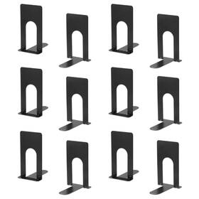Jt-bg033-06-eu Jianta Small Book Ends Bookends For Shelves Heavy Duty Metal Black