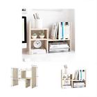 Jmss00024 Desktop Organizer Office Storage Rack Adjustable Wood Display 689248817733