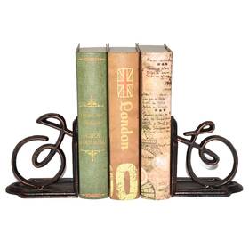 Juconsin 614162257587 Decorative Bookends Unique Cast Iron For 4.5x3x4.75 Inch Antique Black