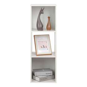 Ccs3-wht-u-b Juggernaut Storage 3 Cube Wooden Shelf Bookshelf Home Organizer White Used