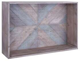 Kd1818886 Kd Trabajo Del Gobierno 25.5 X 25 Inch Patterned Wood Storage Shelf