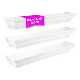 Fn00285-3mc Kiera Grace Kieragrace Madison Floating Modern Wall Mounted Shelves Hanging Shelf For