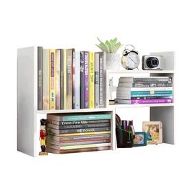 Leefele 721703475970 Linch Desktop Bookshelf Wood Adjustable Storage Organizer Office St
