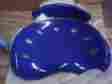 Lf-215-nauticalblue-gg Brandz Vibrant Nautical Blue And Chrome Drafting Stool With Tractor Seat