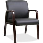 Llr40201 Lorell Black Leather Wood