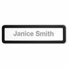 Llr80669 Lorell Plastic Cubicle Nameplate Black Each 035255806695