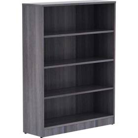 Llr69566 Lorell Weathered Charcoal Laminate Bookcase - Charcol 48 X 36 12