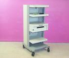 M1962a Endoscopy Tower Hewlett Packard Olympus Mobile Medical Trolley Cart Stand