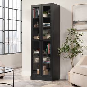 Mainstays 084045727115 Glass Storage Bookcase
