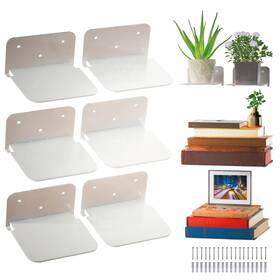 Markwall 197644069743 Invisible Floating Bookshelf - Pack Of 6 Sturdy Metal Heavy Duty B