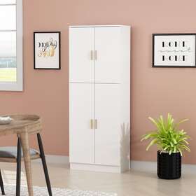Marson Llc 741541829452 Simply Home Adjustable Shelves Bookcase For And Office White Modern Contemp