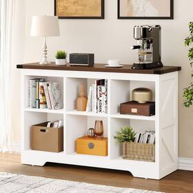 Mcferrans Inc 197839634459 Moasis Farmhouse 6 Cube 8 Storage Shelf Organizer