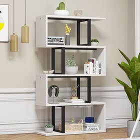 Mcferrans Inc 197839822429 Moasis Industrial 4-tier Bookshelves And Bookcase Display