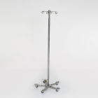 Mcm-290 Mid Central Medical New Foot Controlled Stainless Steel Iv Pole