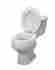 Mdk725711000-1 Maddak Inc Ableware Hinged Elevated Toilet Seat Elongated Bathroom Safety Aids And Accessor