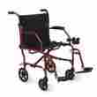Mds808200f3r Medline Ultralight Transport Chair 19 Wide Seat Permanent Desk-length Arms 080196303222