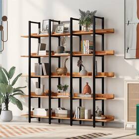 Merax 195358943847 5 Tier Bookcase Home Office Open Bookshelf
