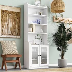 Merax 196986228467 Elegant Tall Cabinet With Acrylic Board Door