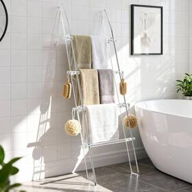 Mesailup B0f328g88r Blanket Ladder 5.6ft For Bathroom 4 Tier Modern Decor Waterproof