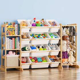 B0fs1fd23t Mirolam Toy Storage Organizer Bookshelf And Stuffed Animal - Kids