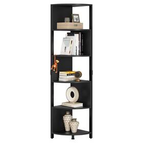 Moasis 840327971764 Herrell 5-tier Corner Bookshelf 68 Inch Tall Modern Free