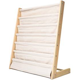 Morimoe B08j268pwt Sling Bookshelf Kids Book Rack Storage Natural Beige W75cm