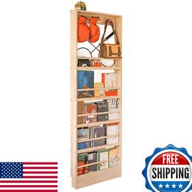 Morimoe B0cfq7rjpb Wooden Kids Bookshelf Wall Mount Shelf Hooks Organizer For Toys And