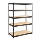 N-a Safco Boltless Steel And Particleboard Shelving Black 073555624427