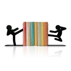 Natrlart 663899349072 Unique Metal Bookends For Office Desk Cute Decorative Book Ends Black