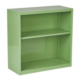 Office Star Products 090234173564 Osp Home Furnishings 28 Inch Fun Color Metal Bookcase Green Traditional Casual