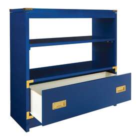 Office Star Products 090234463306 Wellington 36 Inch Bookcase Lapis Blue Modern And Contemporary