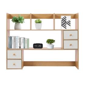 Ojseimchrl 759224824625 Desktop Bookshelf 39.4 Inch X 6.7 31.5 White A