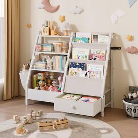 B0dk587r1r Ollieroo Kids Bookshelf And Toy Storage Organizer Bookcase Montessori 3