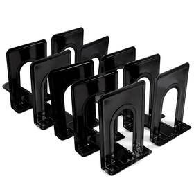 Bookend-10 Omeya Book Ends Bookends For Shelves To Hold Books Heavy Black