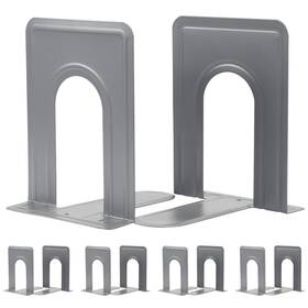 Omeya Bookend-hui-10 Book Ends Bookends For Shelves Metal Office Gray