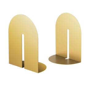 Ondeam Us-sd004-gold Runway Gold Bookends For Books 1 Pair Metal Book Holders Medium