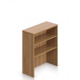 Sl36ho Otg Offices To Go 36 Inch W X H Table Top 2-shelf Bookcase Autumn Walnut Laminate