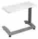 P56700 Carex Plastic Overbed Table Tray Adjustable Rolls Wheels Tv Bedroom Portable Sturdy 040053333274