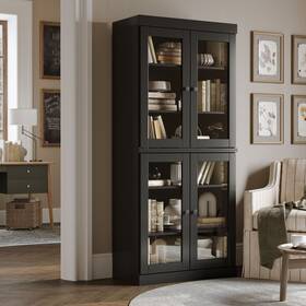 Palace Imports 816217017492 100% Solid Wood 6-shelf Bookcase With Optional Doors By