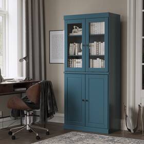 Palace Imports 816217018673 100% Solid Wood 6-shelf Bookcase With Optional Doors By