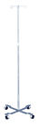 Pb5035 Roscoe New Rolling Chrome Plated Iv Stand Pole Wheeled Poles