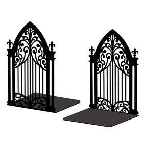 Peacoblue Ajew-wh0548-066-ca51 Metal Bookends For Shelves Modern Decorative 5.3x4.3x7.3in Black