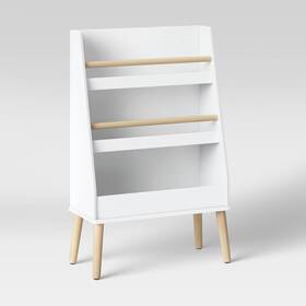 81068584 Pillowfort Modern Tall Three Shelf Bookshelf White -