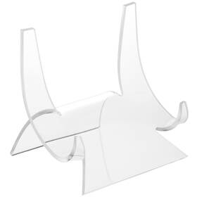 Ad0021-3 Plymor Clear Acrylic Double-scoop Display Easel 5.875 Inch H X 5.75 W 5.0625