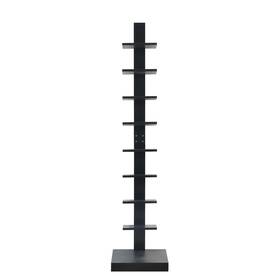 Proman 741291165671 Spine Standing Black Book Shelves Modern And Contemporary