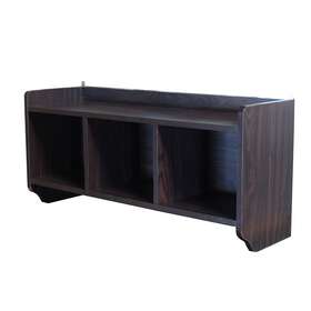 Proman 741291167569 Dark Walnut Wood Wall Cabinet