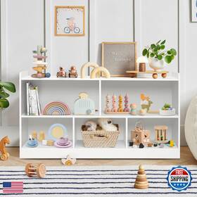 Ptinfluce B0f6n5c6dn Montessori Shelf Wooden Toy Storage Organizer For Books Toys 2