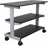 Qfxohvkgkj General Side Desk Shelves Bookcase On Wheels Storage Organizer