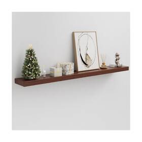 Fs01 Queenfun Thick Wooden Mantel Shelf With 50lb Load-bearing For Living Room Kitchen Bedroom